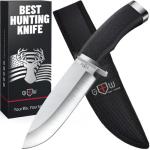 Tactical Hunting Knife with Sheath and Grip