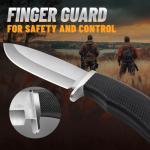 Tactical Hunting Knife with Sheath and Grip