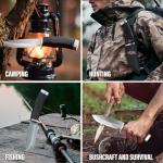 Tactical Hunting Knife with Sheath and Grip