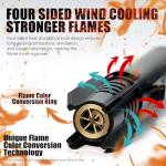 Windproof Adjustable Camping Lighter with Safety Lock