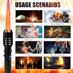 Windproof Adjustable Camping Lighter with Safety Lock