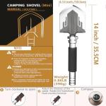 Goutime Folding Tactical Shovel for Camping and Hiking