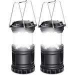 Portable LED Battery Powered Survival Lanterns - 2 Pack