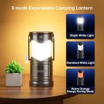 Lichamp 4-Pack Solar USB Rechargeable Camping Lanterns