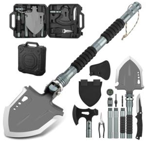 ZENHOSIT Folding Survival Shovel and Axe Combo