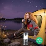 Lichamp 4-Pack Solar USB Rechargeable Camping Lanterns