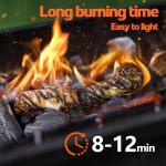 72PCS Waterproof Fire Starters for Camping & BBQ