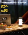 Glocusent 135 LED Camping Lantern - Rechargeable & Bright