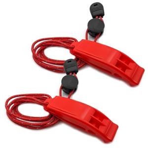 Super Loud Emergency Whistles with Reflective Lanyard