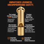 Loud Brass Emergency Whistle - 125db Survival Tool
