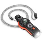 7-in-1 Survival Whistle with Lanyard Tool
