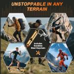 Brass Emergency Whistles with Tangle-Free Lanyard - 2 Pack