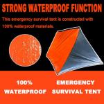 All-Weather Survival Tent Kit with Whistle