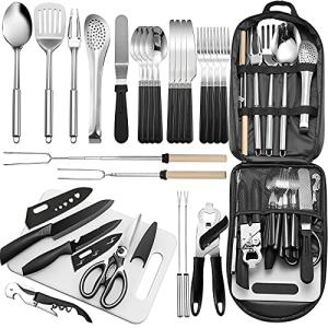 27-Piece Portable Camping Kitchen Utensil Set