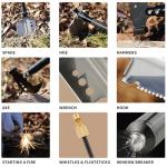 Compact Tactical Shovel Multi-Tool Survival Kit