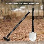 Compact Tactical Shovel Multi-Tool Survival Kit