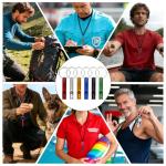 12 Pack Aluminum Emergency Whistles with Keychain