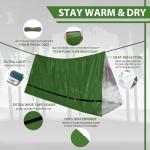 2 Pack Mylar Emergency Life Tents for Outdoors