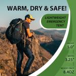 2 Pack Mylar Emergency Life Tents for Outdoors