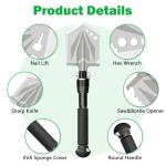 Portable Foldable Camping Shovel and Multitool