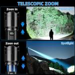 High Lumens Tactical LED Rechargeable Flashlight