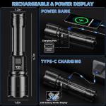 High Lumens Tactical LED Rechargeable Flashlight