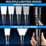 High Lumens Tactical LED Rechargeable Flashlight