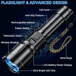 High Lumens Tactical LED Rechargeable Flashlight