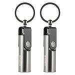 2 Pack Permanent Matches with Keychain and Flint