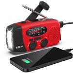 Hand Crank Radio with Flashlight and SOS Alarm