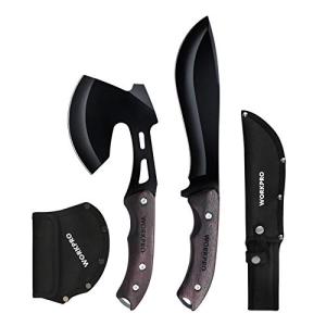 WORKPRO Axe and Knife Combo for Camping and Survival