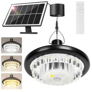 BlueYu Solar LED Motion Sensor Light with Remote