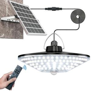 Solar Motion Sensor Shed Light with Remote Control