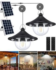 3000LM Solar Shed Lights with Remote & Motion Sensors