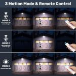 BlueYu Solar LED Motion Sensor Light with Remote