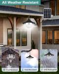 3000LM Solar Shed Lights with Remote Control - 2 Pack