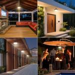 BlueYu Solar LED Motion Sensor Light with Remote