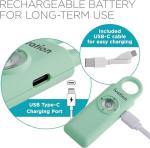 Compact Rechargeable SOS Alarm with Strobe Light