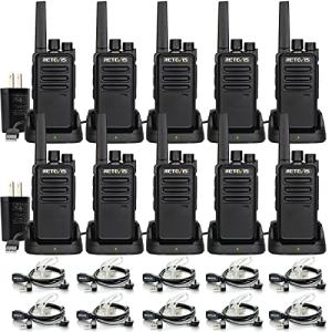 Retevis RT68 Long Range Walkie Talkies - 10 Pack