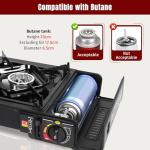 SHINESTAR Portable Butane Stove with Carrying Case
