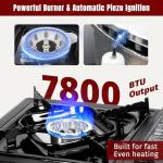 SHINESTAR Portable Butane Stove with Carrying Case