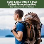 4 Pack Ferro Rod Fire Starter Kit for Survival