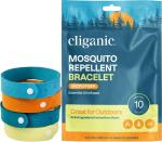 Cliganic DEET-Free Mosquito Repellent Wristbands, 10 Count
