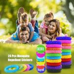 40 Pack DEET-Free Mosquito Repellent Wristbands
