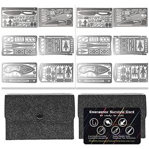 PSKOOK 12-Piece Survival Multitool Card Kit