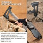 17" Camping Axe with Sheath and Sharpening Stone
