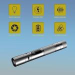 3-in-1 LED Flashlight with Lighter and Alarm
