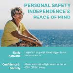 Personal Alarm Keychain with LED Light and Siren