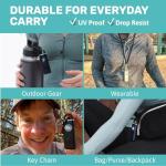 Personal Alarm Keychain with LED Light and Siren