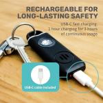 Personal Alarm Keychain with LED Light and Siren